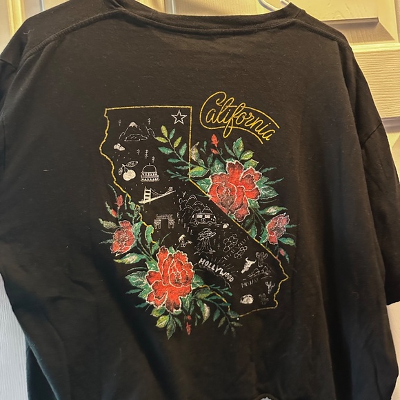 Black crop tee - Picture 3 of 4